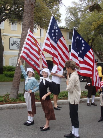 Children with Flags in Parade.JPG